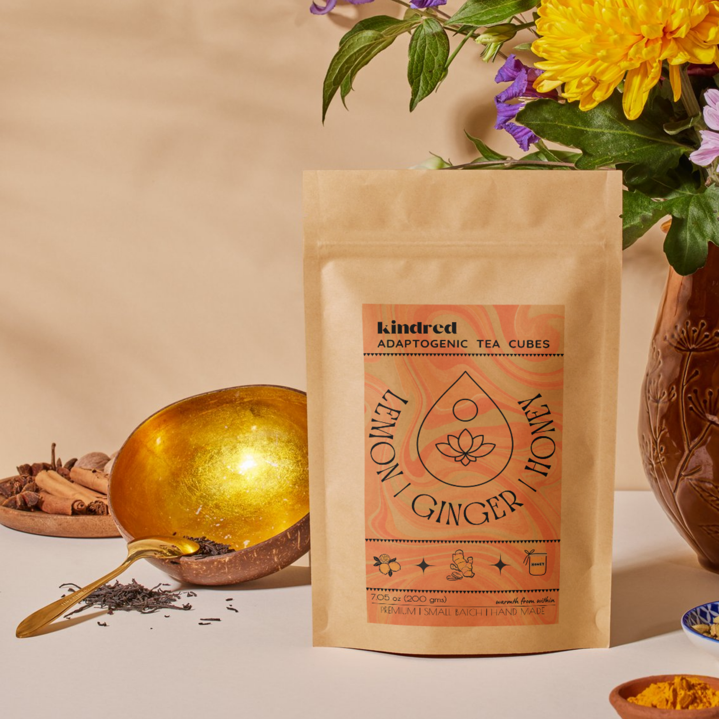 Ginger Honey Lemon Cube